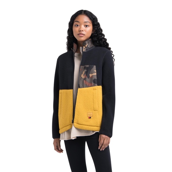 Herschel full zip sherpa vest size m womens - Picture 1 of 4